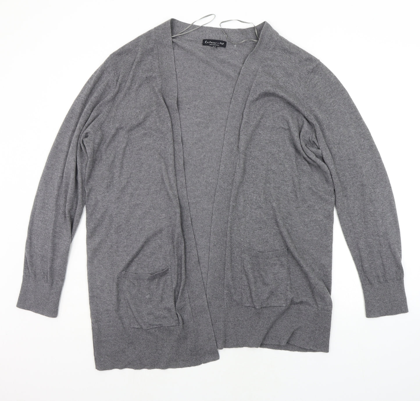 F&F Womens Grey   Cardigan Jumper Size 18