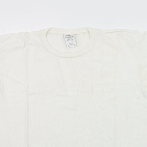 Gildan Mens White    T-Shirt Size XL