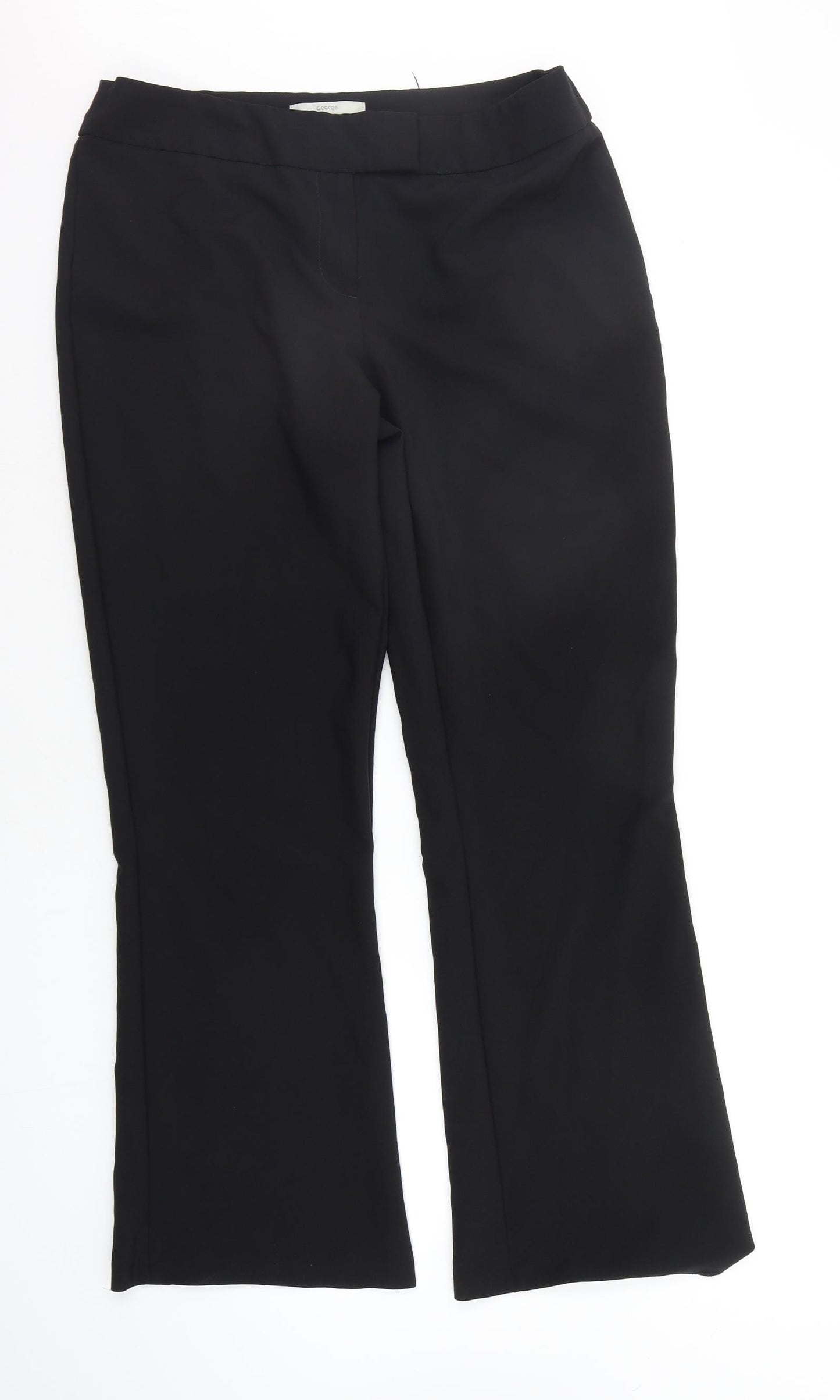 George Womens Black   Trousers  Size 14 L27 in