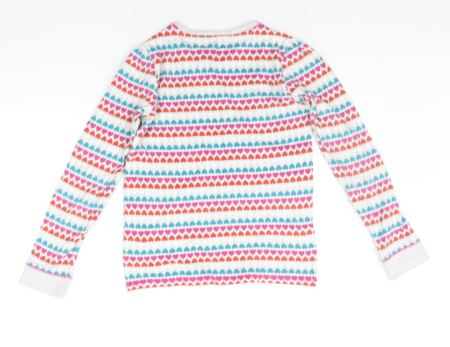 TU Girls Grey Geometric  Top Pyjama Top Size 11-12 Years