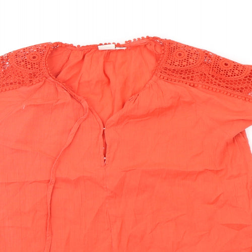 Gap Girls Orange   Basic Blouse Size 2XS