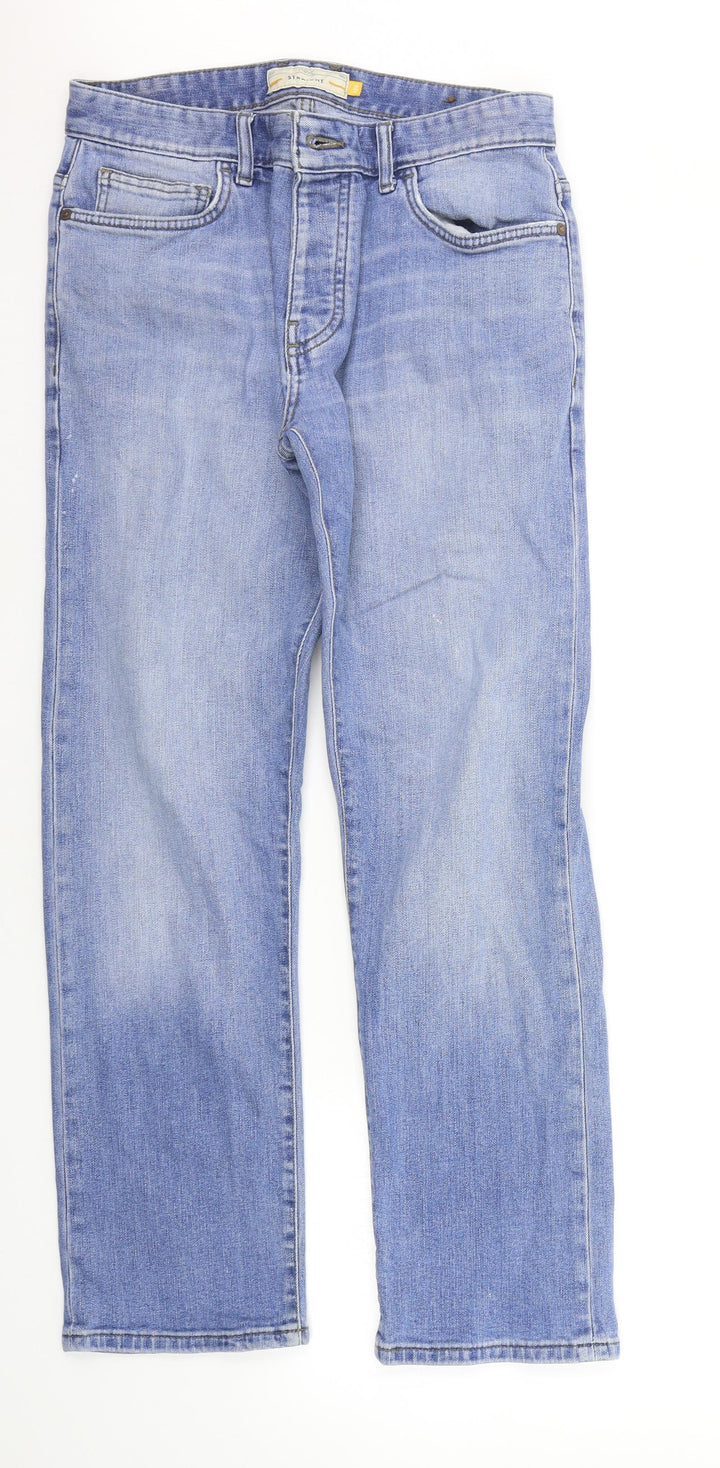 NEXT Mens Blue Straight Jeans Size 32 in L27 in