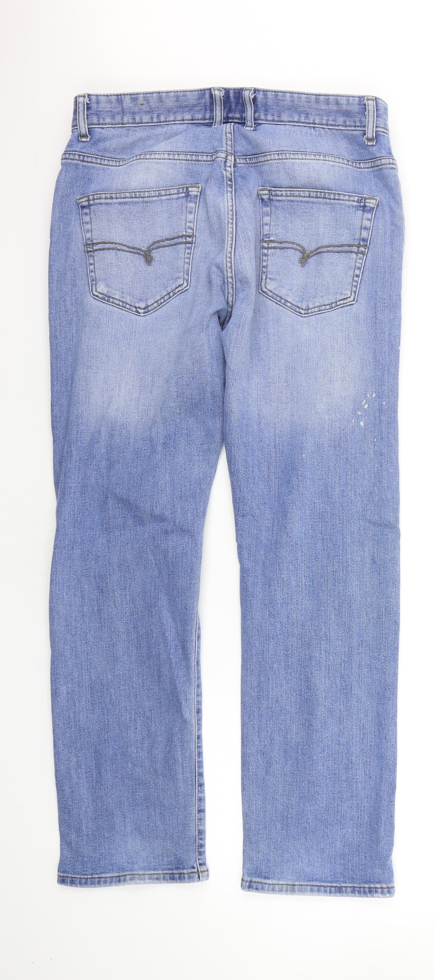 NEXT Mens Blue   Straight Jeans Size 32 in L27 in