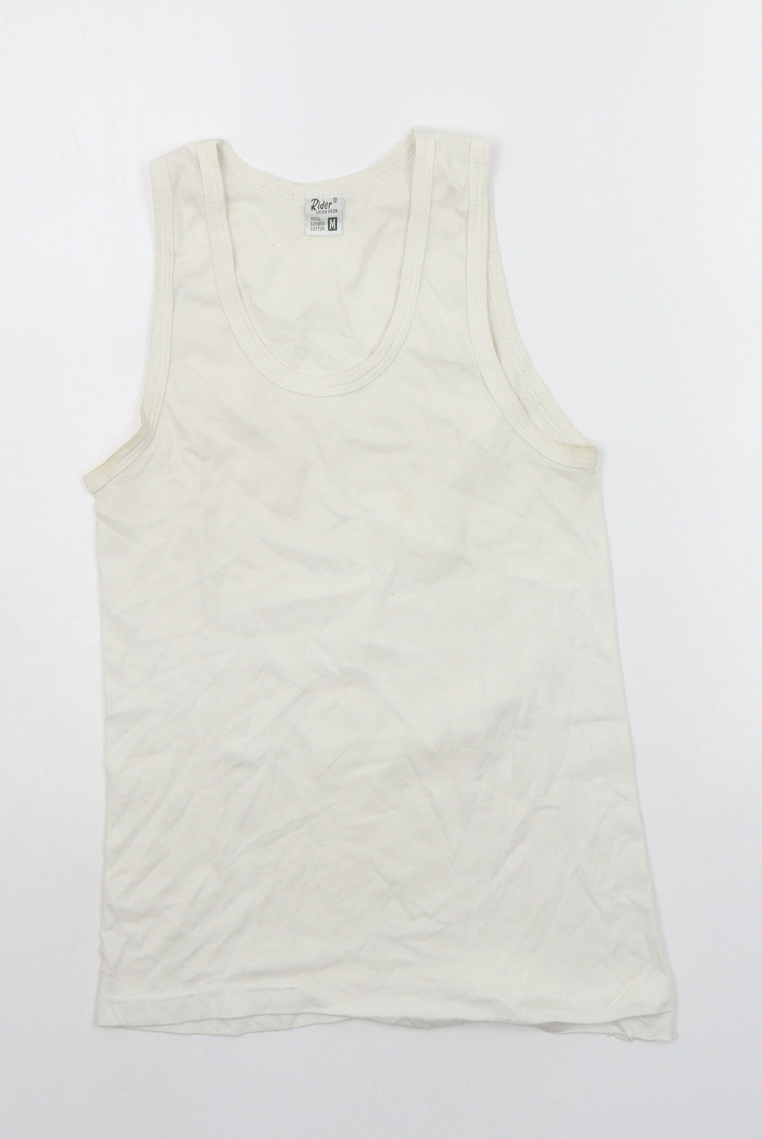 Rider Womens White   Basic Tank Size M