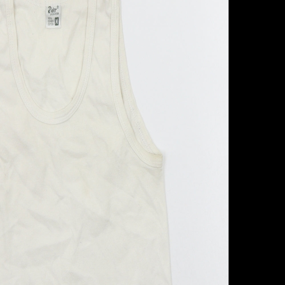 Rider Womens White   Basic Tank Size M