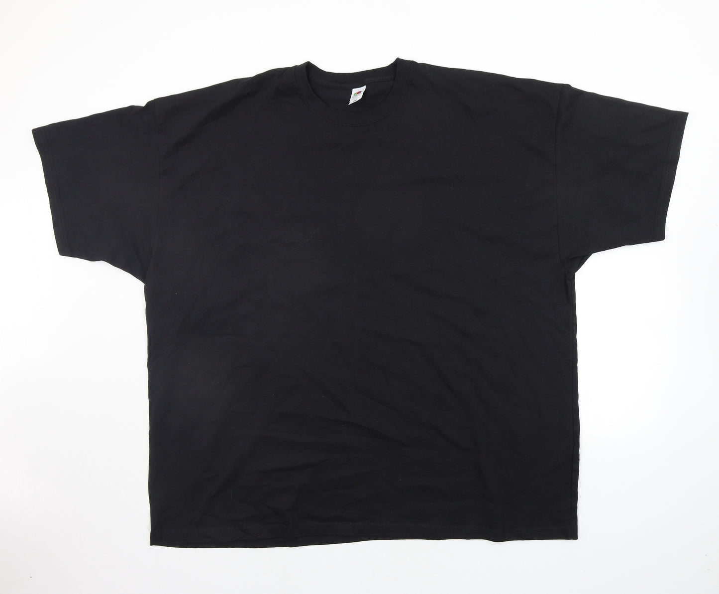 Fruit of the Loom Mens Black Houndstooth   T-Shirt Size 4XL