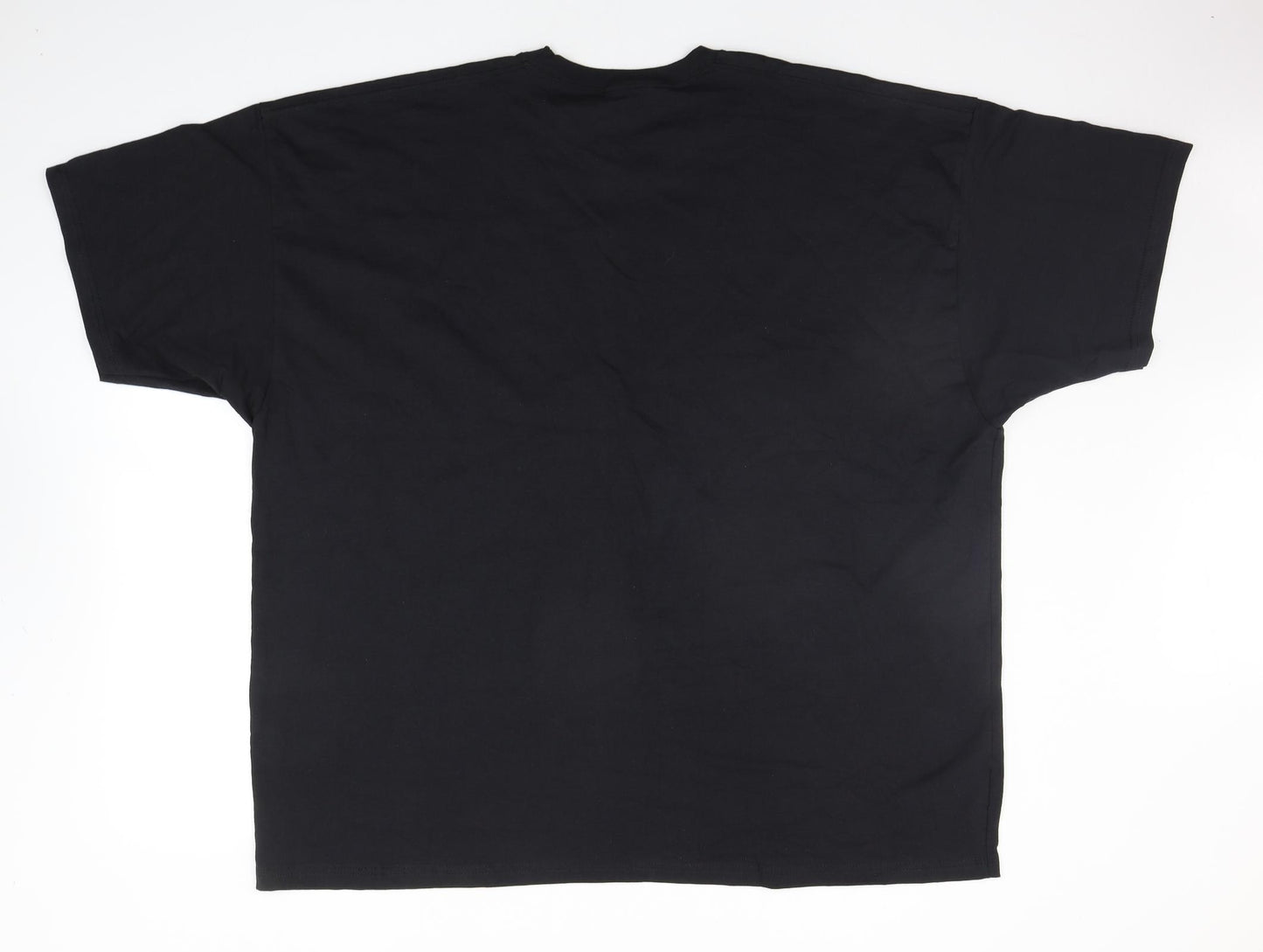 Fruit of the Loom Mens Black Houndstooth   T-Shirt Size 4XL