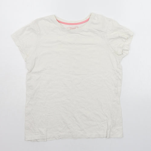 Young Dimension Girls White   Basic T-Shirt Size 12-13 Years