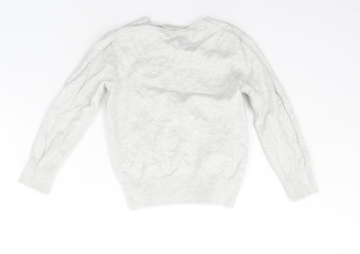 Ralph Lauren Girls Grey   Pullover Jumper Size 4 Years