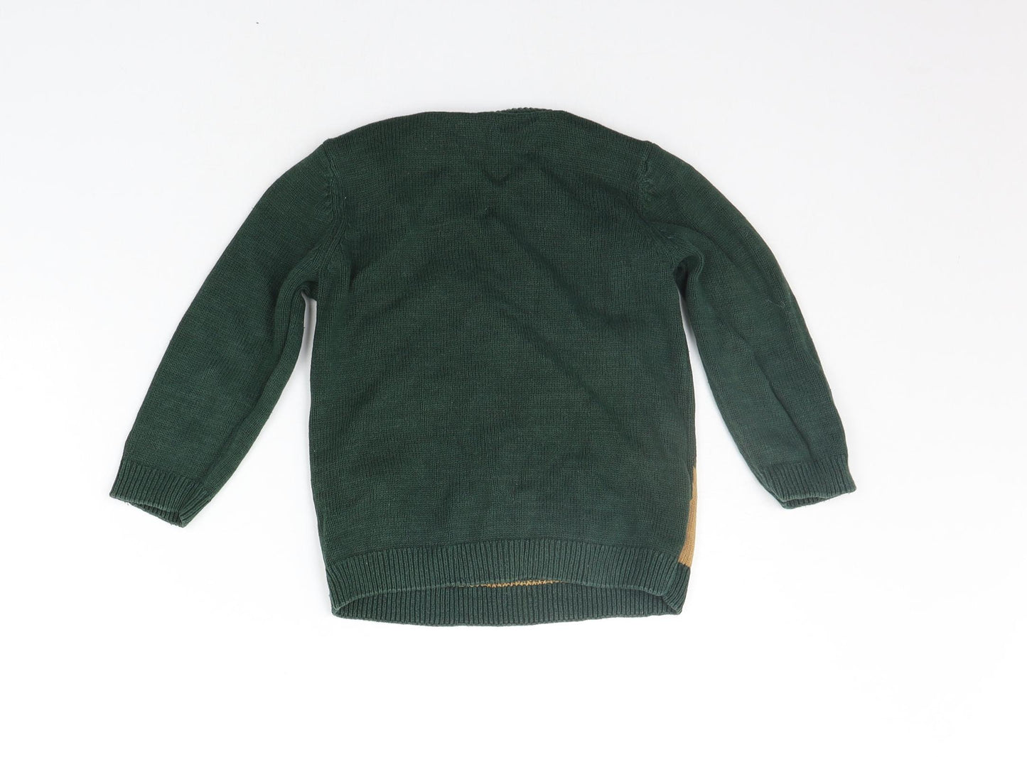 Matalan Boys Green   Pullover Jumper Size 3-4 Years  - BEAR