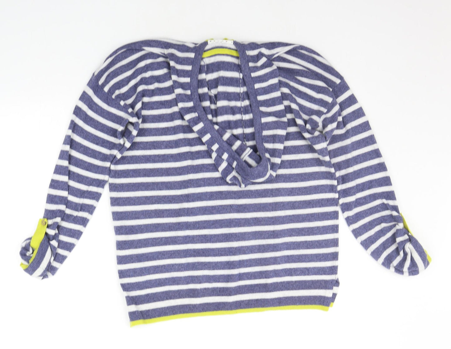 MANTARY  Womens Blue Striped  Pullover Jumper Size 12