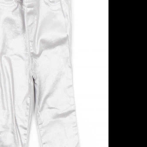 Gap Girls Silver   Chino Trousers Size 5 Years
