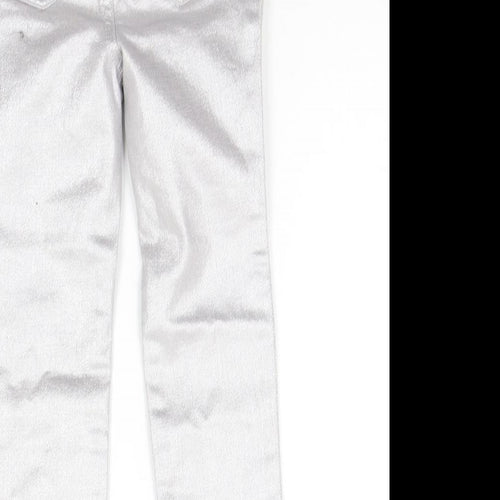 Gap Girls Silver   Chino Trousers Size 5 Years