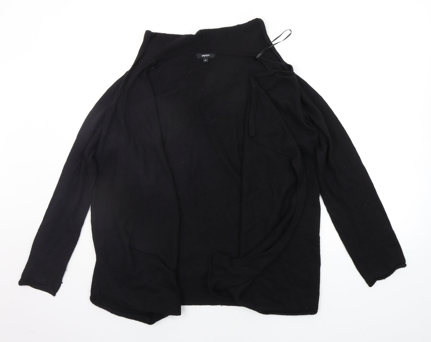 Papaya Womens Black   Cardigan Jumper Size 14
