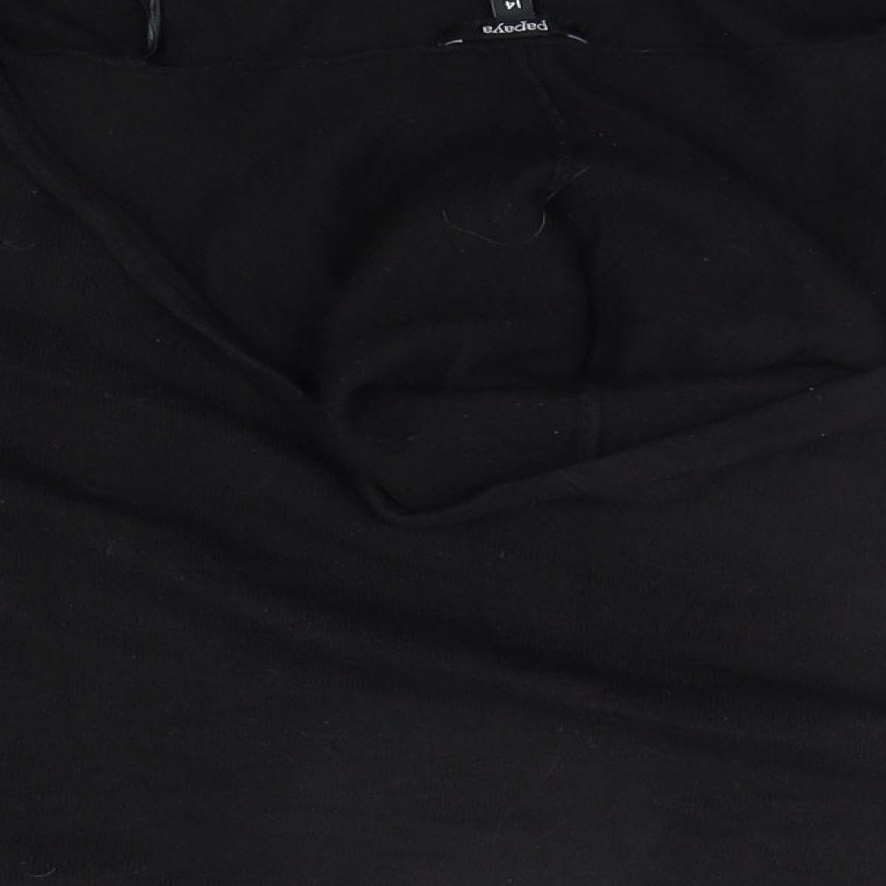 Papaya Womens Black   Cardigan Jumper Size 14