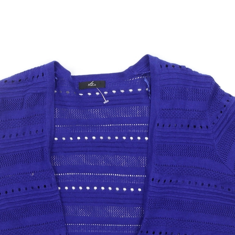 M&Co Womens Blue   Cardigan Jumper Size 12