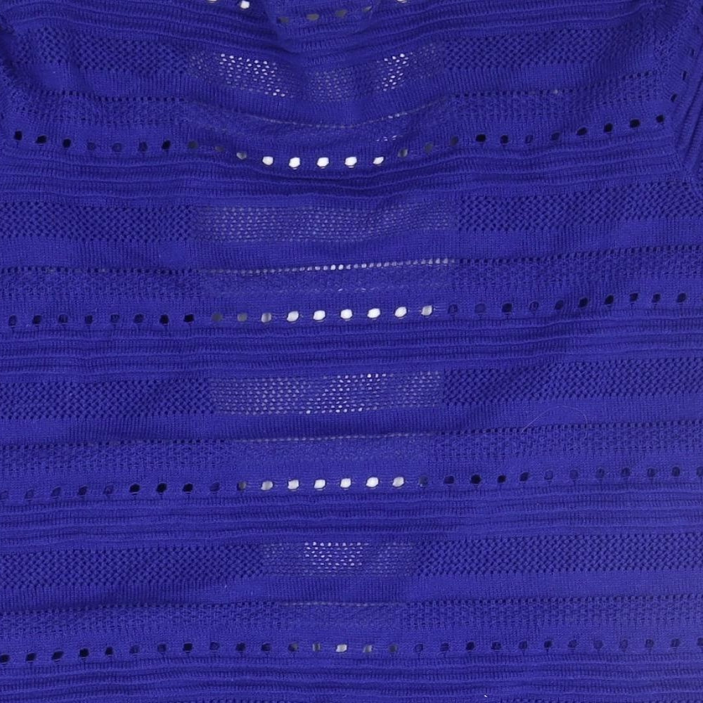 M&Co Womens Blue   Cardigan Jumper Size 12