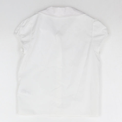 George Girls White   Basic Button-Up Size 4-5 Years