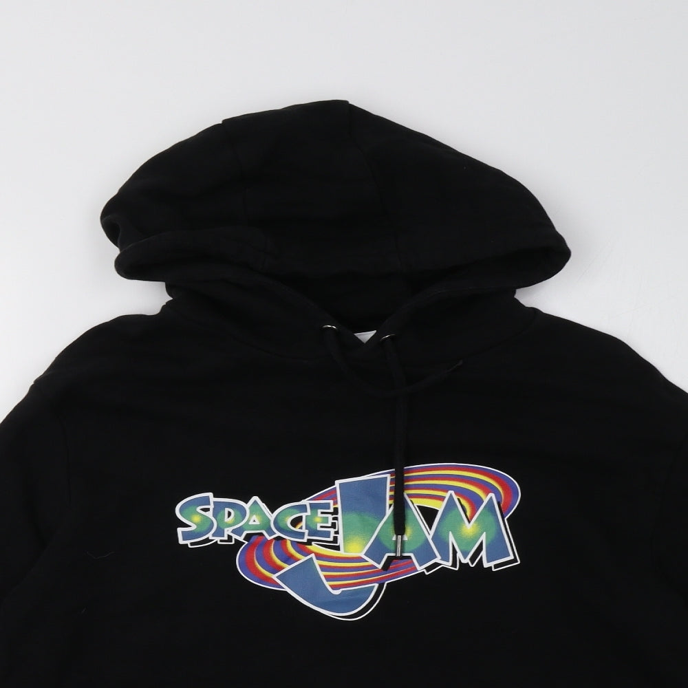 Primark Mens Black   Pullover Hoodie Size L  - Space Jam
