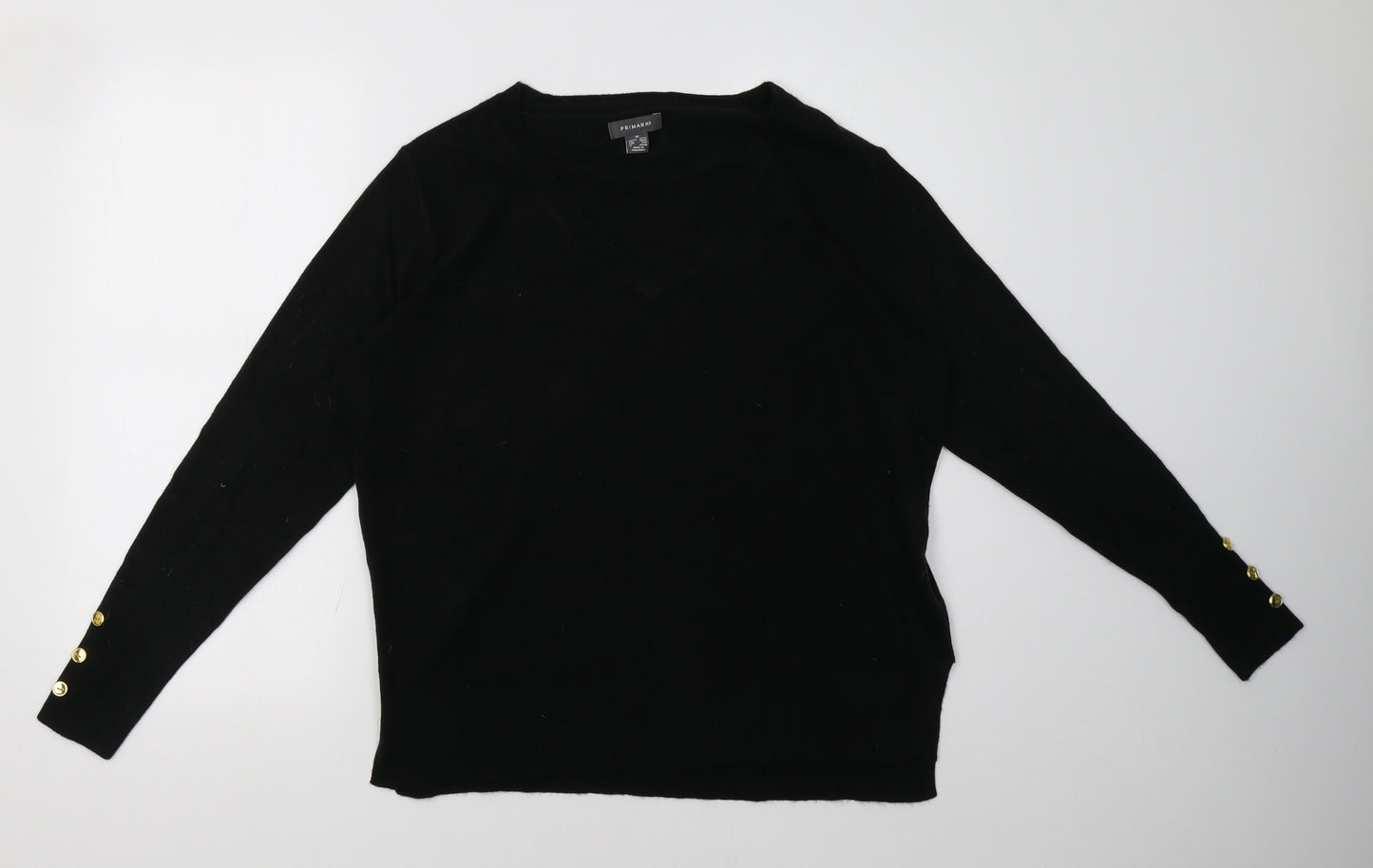 Primark Womens Black   Pullover Sweatshirt Size 14