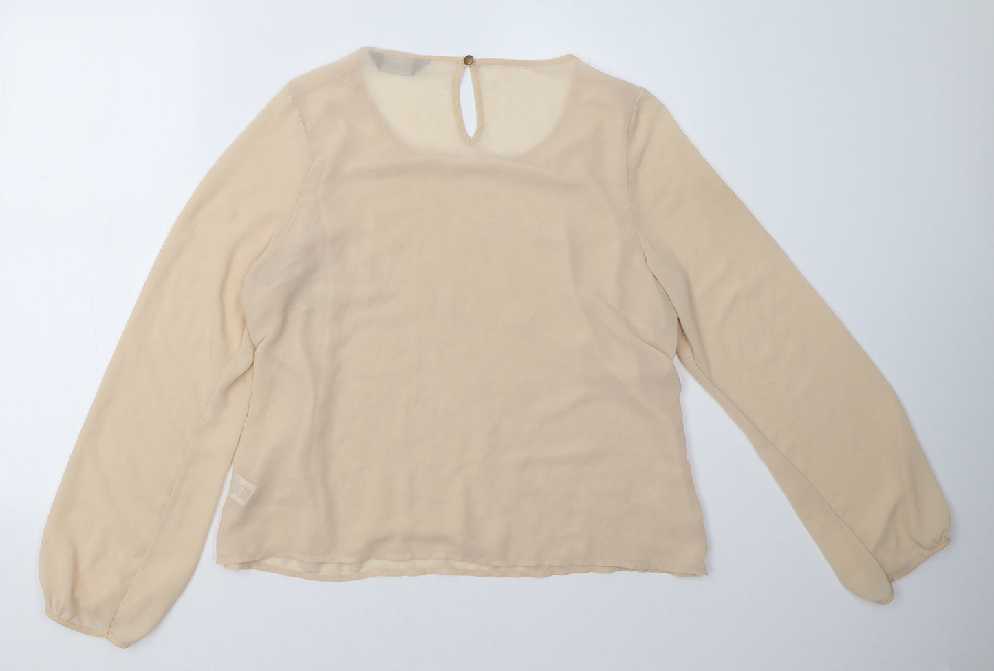 Dorothy Perkins Womens Beige   Basic Blouse Size 16