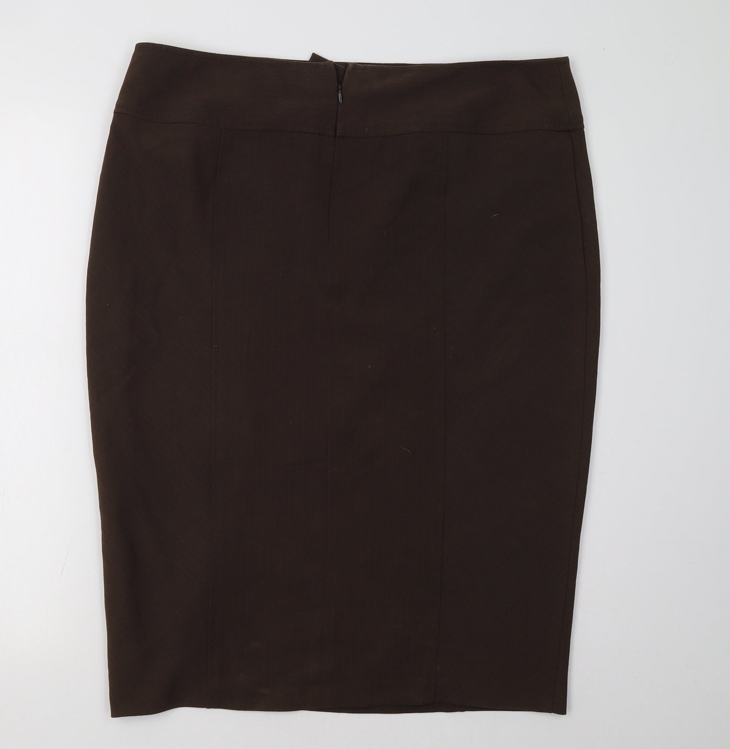evie Womens Brown   A-Line Skirt Size 16
