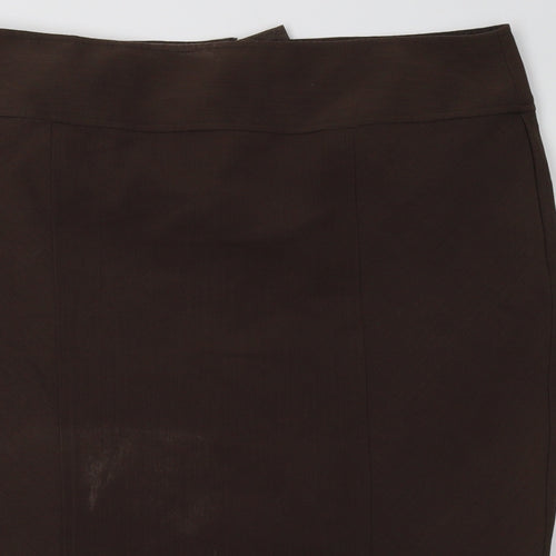 evie Womens Brown   A-Line Skirt Size 16