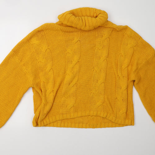 Primark Womens Yellow   Pullover Sweatshirt Size L
