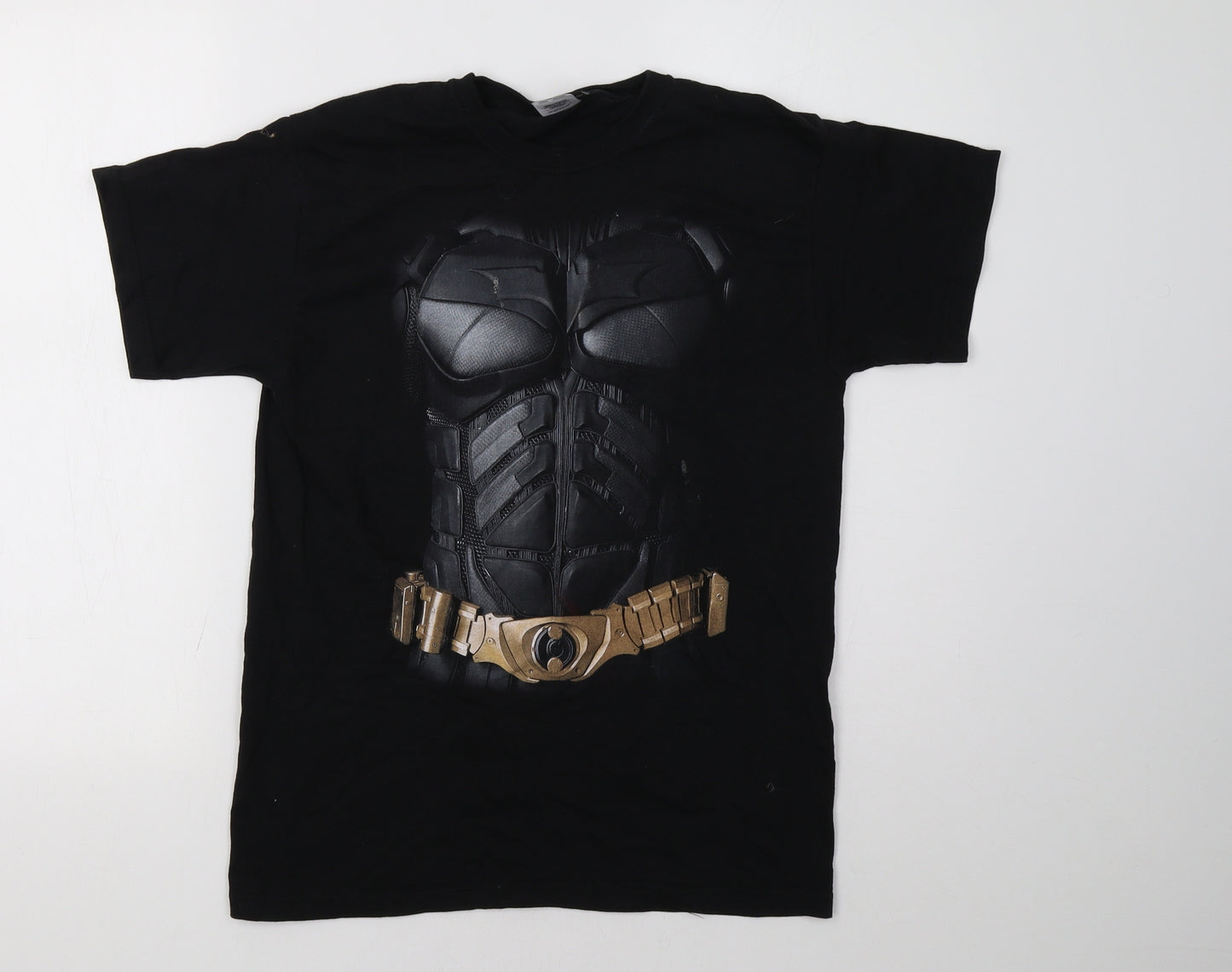 Fruit of the Loom Boys Black   Basic T-Shirt Size 12-13 Years  - the dark knight