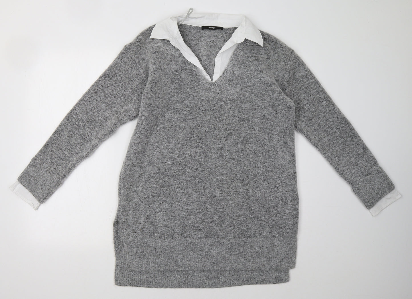 George Womens Grey   Jumper Dress  Size M