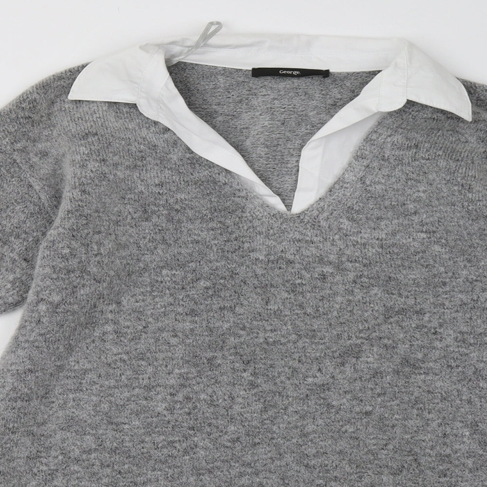 George Womens Grey   Jumper Dress  Size M
