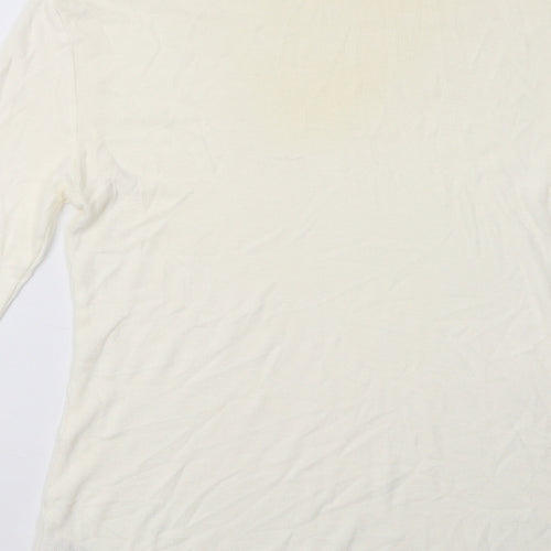 Matalan Womens White   Pullover Sweatshirt Size 14