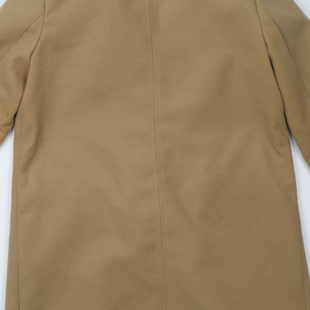 Topshop Womens Beige   Overcoat Coat Size 10