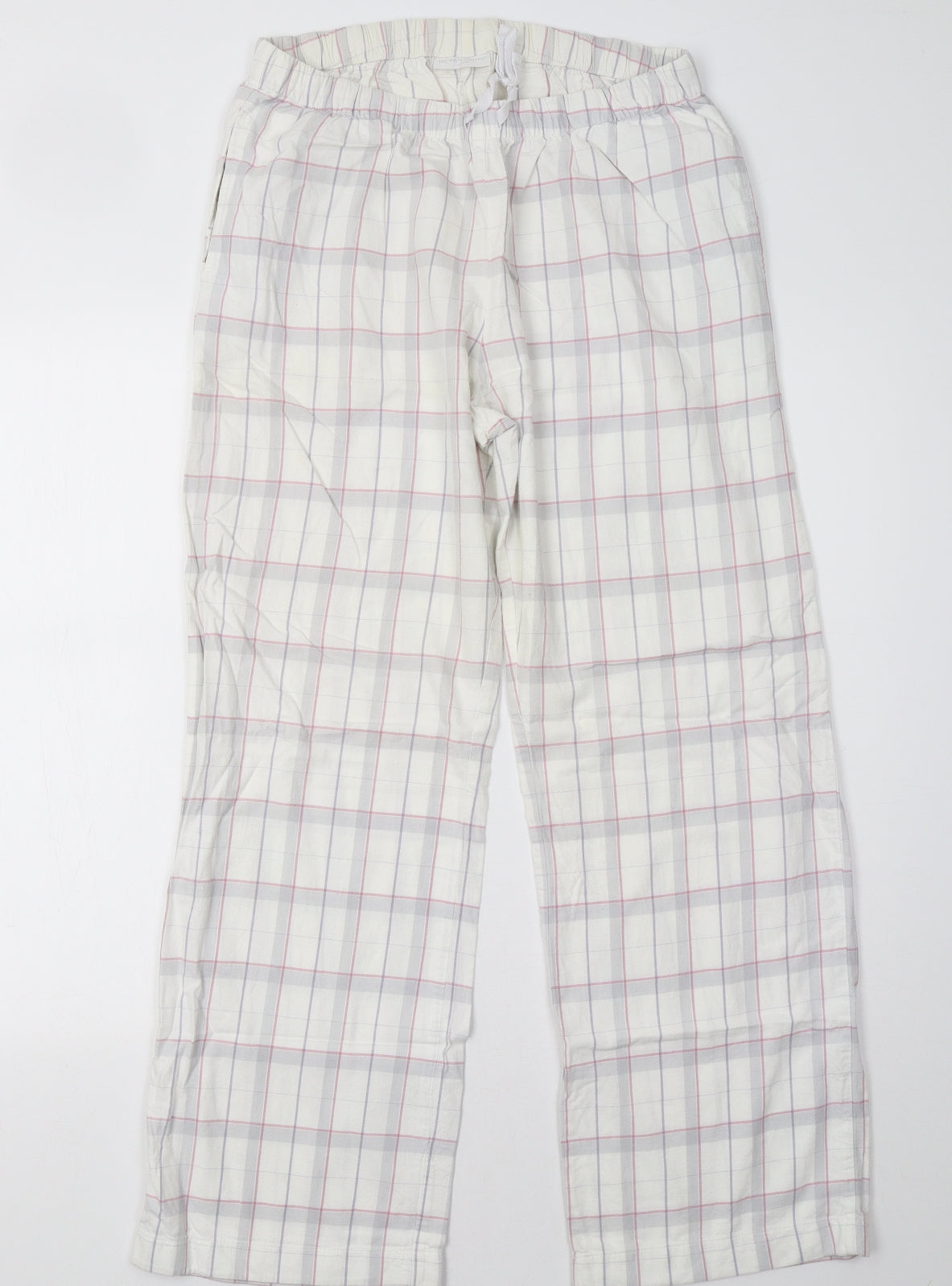 the white company Womens Pink Check   Pyjama Pants Size M