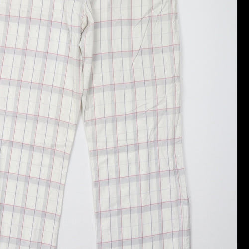 the white company Womens Pink Check   Pyjama Pants Size M