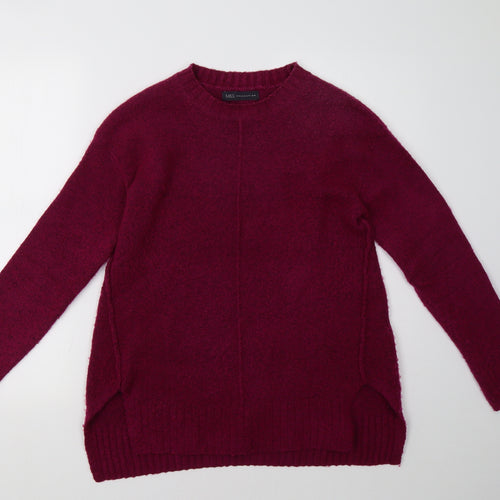 Marks and Spencer Womens Purple   Pullover Sweatshirt Size S
