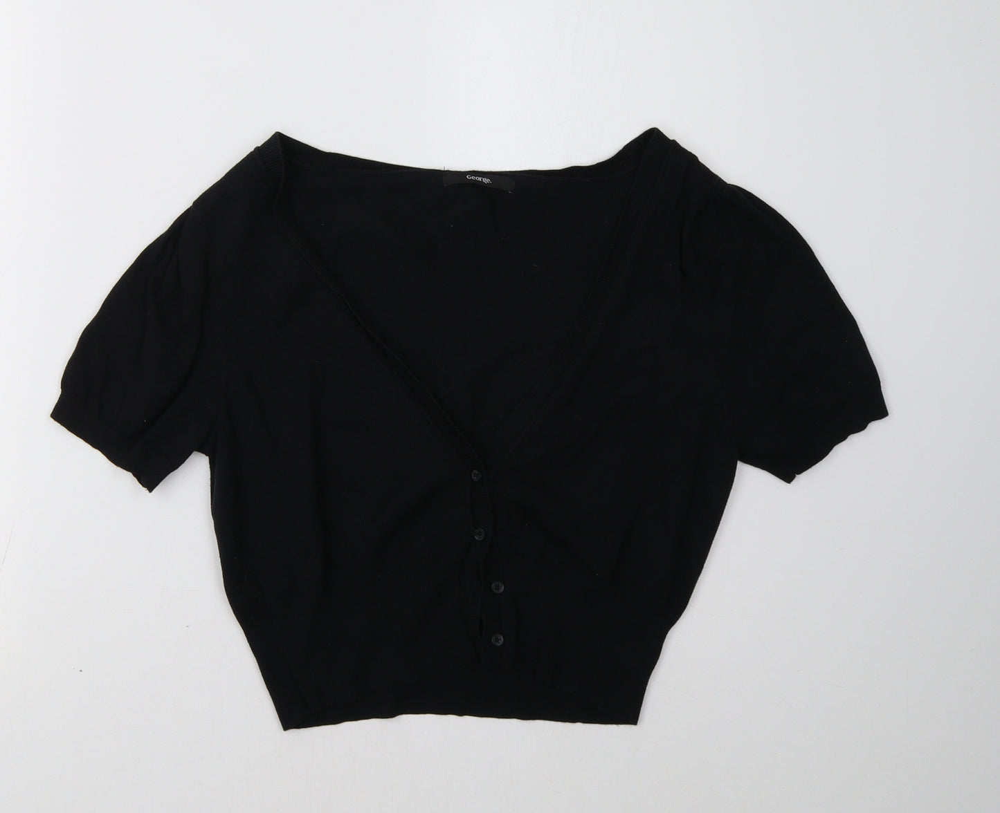 gteorge Womens Black   Cardigan Jumper Size 12