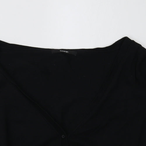 gteorge Womens Black   Cardigan Jumper Size 12