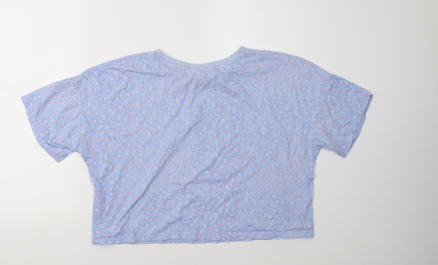 Primark Womens Blue Polka Dot   Pyjama Top Size 12
