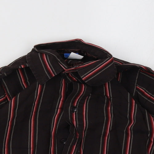 Adams Boys Red Striped  Basic Button-Up Size 2-3 Years