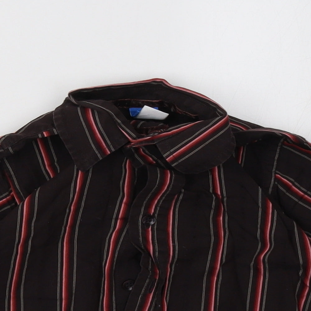 Adams Boys Red Striped  Basic Button-Up Size 2-3 Years