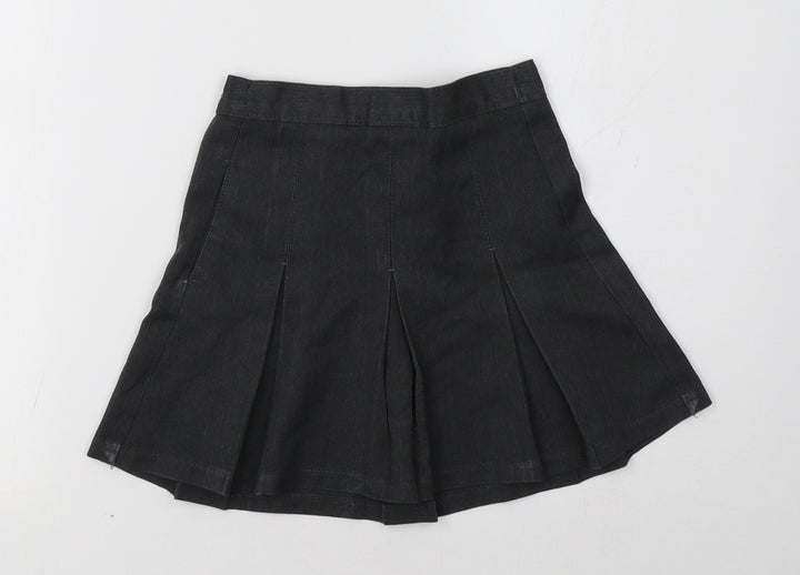 Marks and Spencer Girls Grey A-Line Skirt Size 4 Years - School Wear