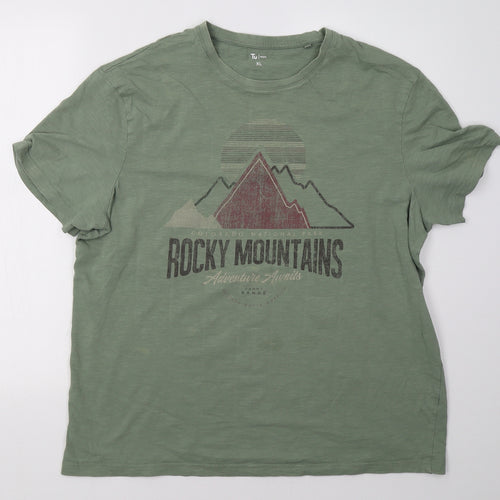 Sainsburys Mens Green    T-Shirt Size XL