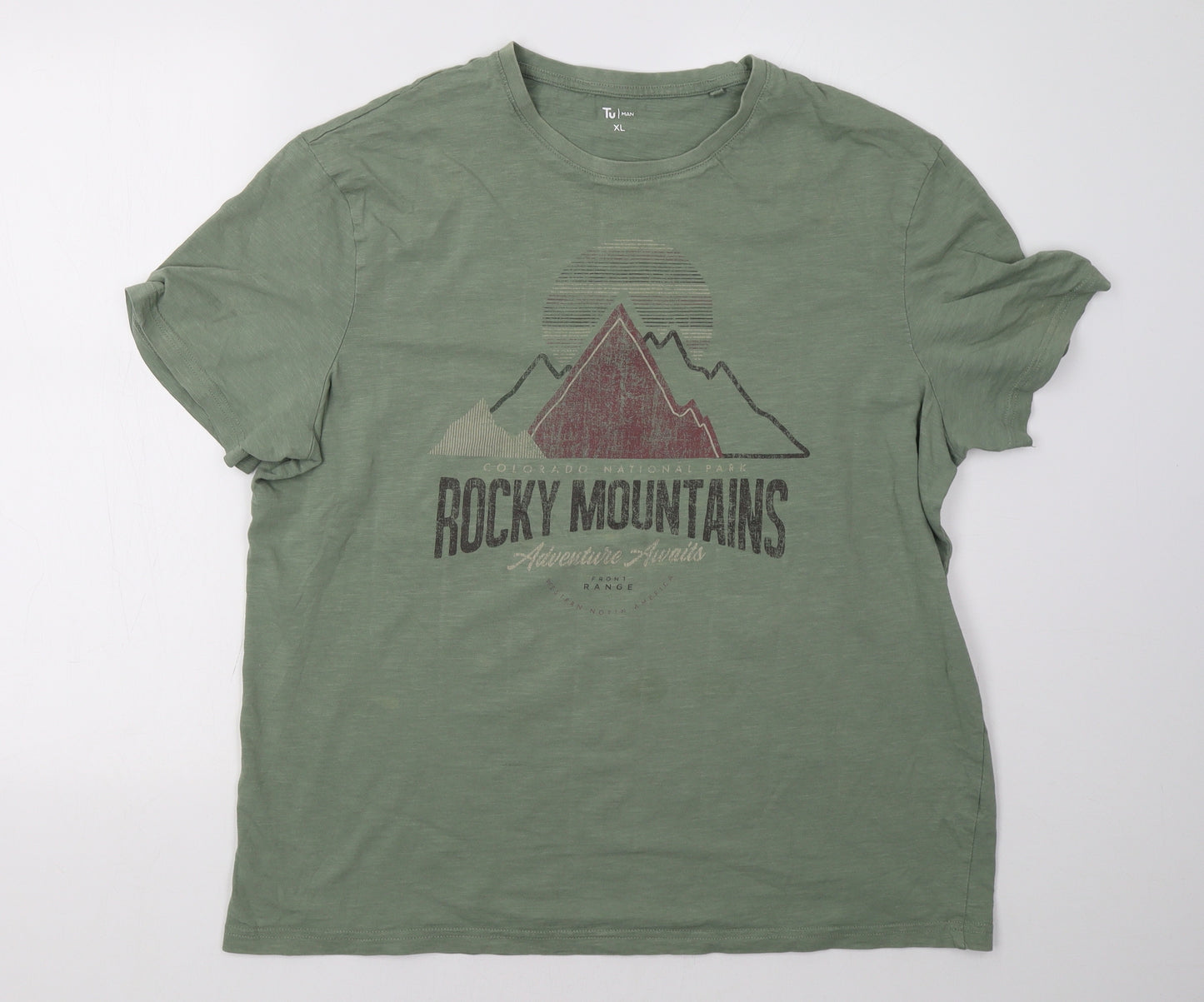 Sainsburys Mens Green    T-Shirt Size XL