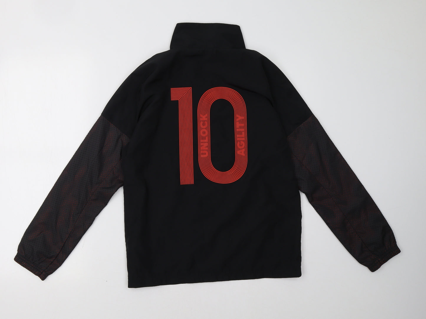 adidas Boys Black   Windbreaker Jacket Size 11-12 Years  - messi