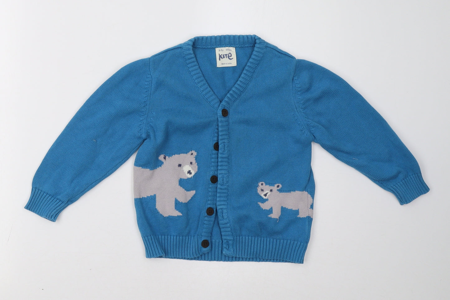 Kite Boys Blue   Cardigan Jumper Size 2-3 Years