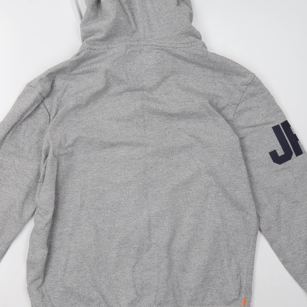 Superdry Mens Grey   Full Zip Hoodie Size L