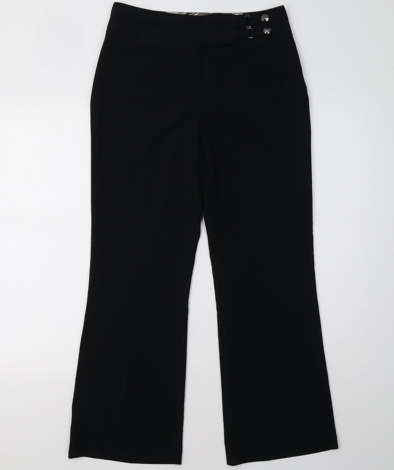 Marks and Spencer Womens Black   Trousers  Size 8 L30 in