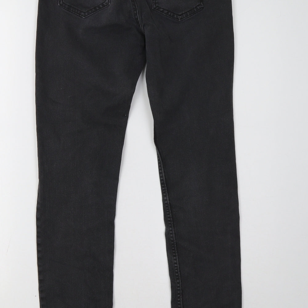 H&M Mens Black  Denim Skinny Jeans Size 29 L30 in