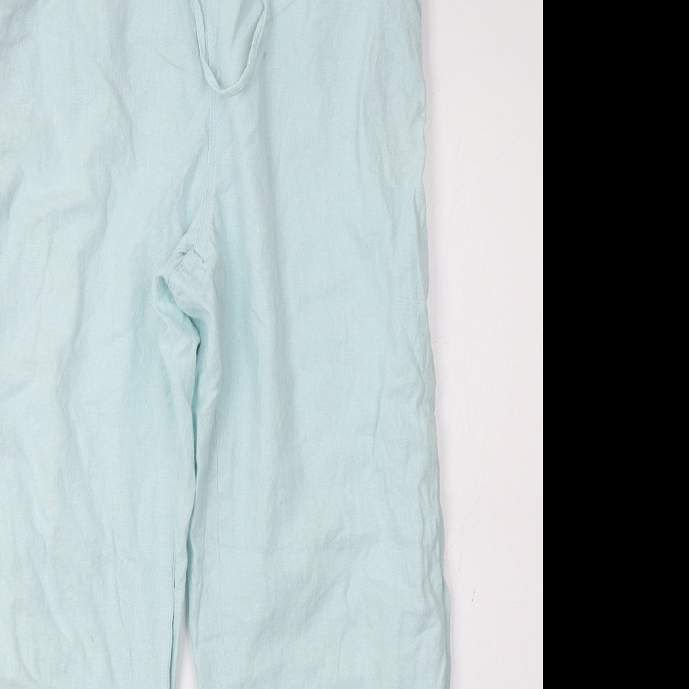 Peacocks Womens Green   Trousers  Size 14 L28 in